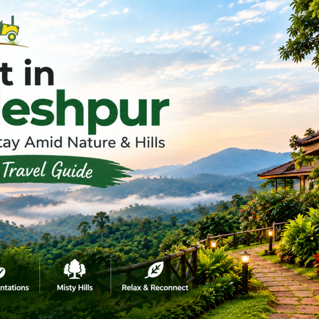 Resort in Sakleshpur surrounded by lush greenery